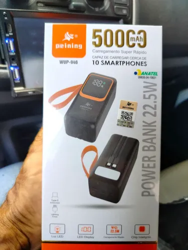 Power Bank 5000mAh Peining - Carregamento Super Rápido