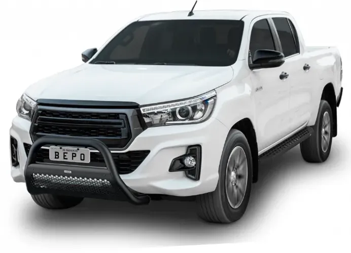Parachoque de impulsão quebra mato Bepo Extreme preto Hilux 2016 a 2025