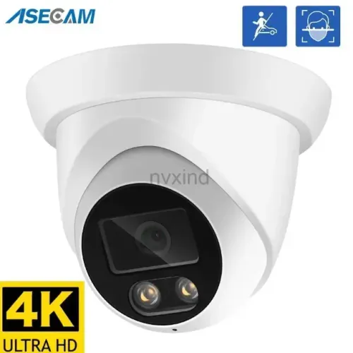 Camera Segurança 8mp 4k 3.6mm Sistema De Detecção Facial Áudio Poe Cor Branco