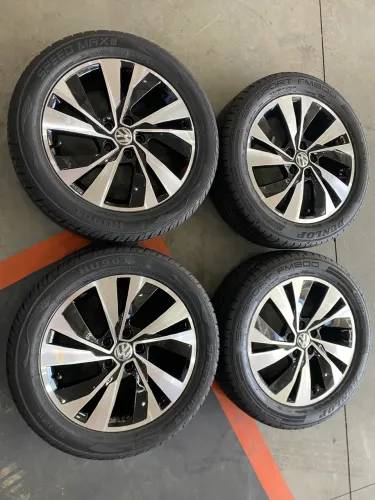 Rodas aro 16 5/100 Volkswagen + pneus seminovos