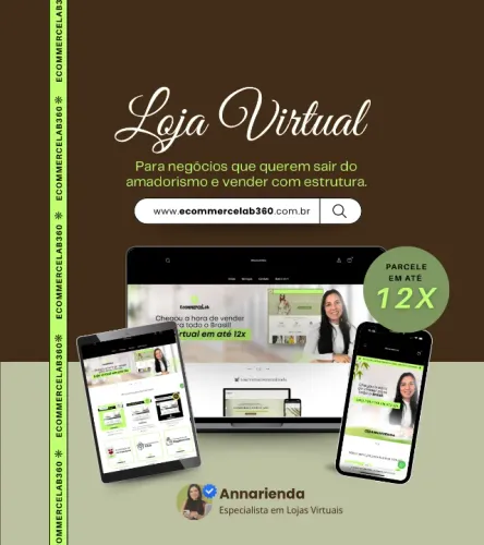 Loja virtual profissional na Nuvemshop com design personalizado e pronta para vender