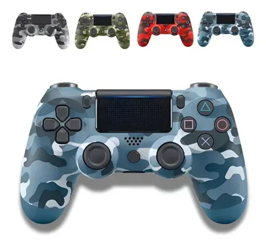 CONTROLE PS4 SEM FIO AZUL CAMUFLADO 