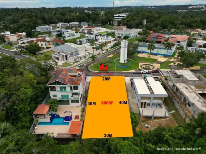 Condomínio Residencial Mediterrâneo / - Lote medindo 20x40= 800m² na Ponta Negra Manaus
