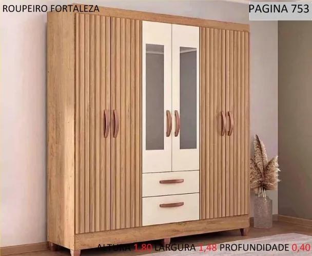 Guarda-Roupas de Casal Amadeirado