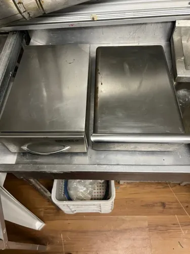 Gaveta de Aço Inox para Borra de Café