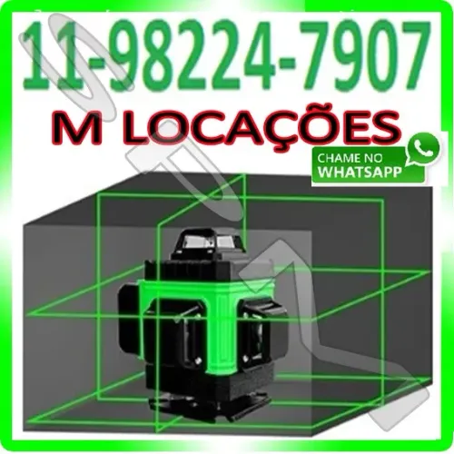 NIVEL A LASER 5 METROS 360 GRAUS - HORIZONTAL E VERTICAL