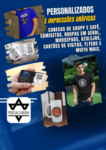 Personalizados Canecas, Camisetas, MousePad, bodys, Quebra-cabeças