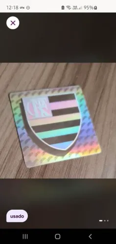 Adesivo holográfico flamengo