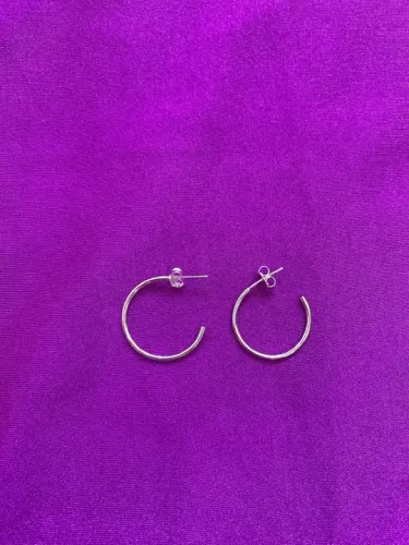 Brinco argola de prata (novo)