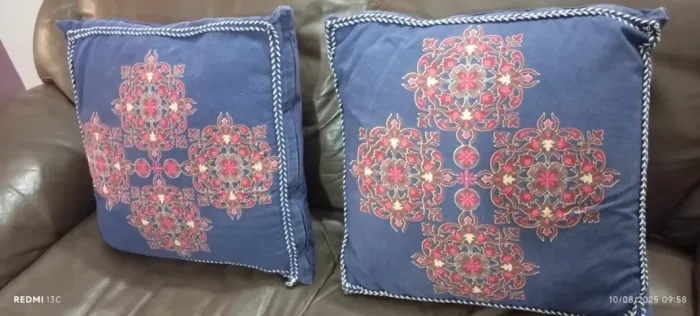 KIT C/2 ALMOFADAS FLOR BOHEMIAN 45X45