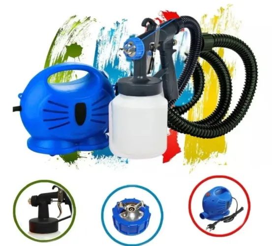 Pistola de Pintura Elétrica para Pintura de Paredes, Portas e Móveis