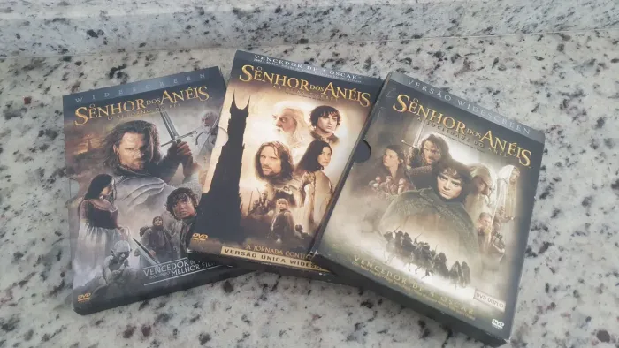 Dvd coleção Senhor dos Anéis 3 discos