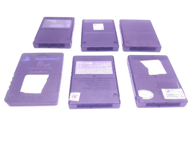 Kit 6 unidadedes Memory Card 8MB PlayStation 2 - Original