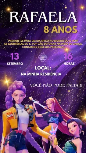 Convite virtual e animado