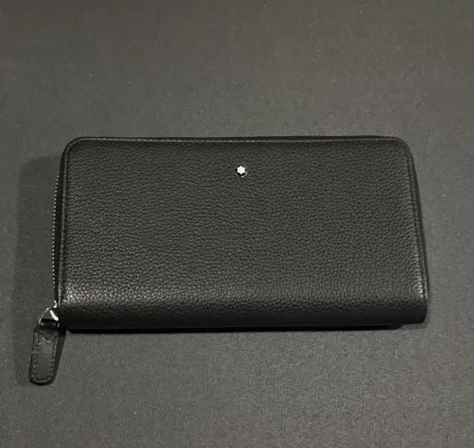Carteira Montblanc Meisterstuck Original Couro - Preto (Usado)