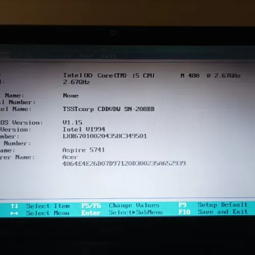Placa Mãe Acer aspire 5741 i5 M480 8gb memoria hdssd 240gb