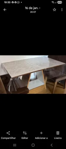 Vendo linda mesa de vidro 