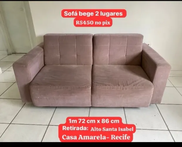 Sofá 2 lugares 