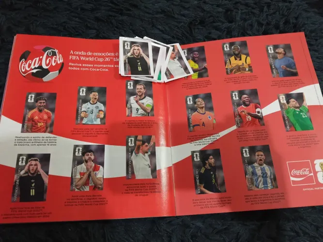 Coleção completa figurinhas copa do mundo Coca cola 
