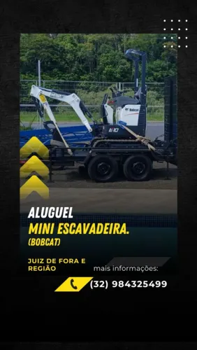 Alugo mini escavadeira