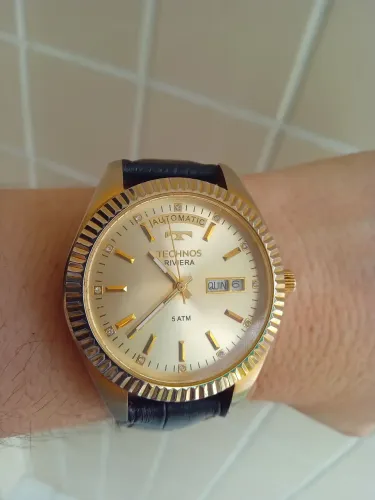 Relogio automatico technos riviera maquina myiota
