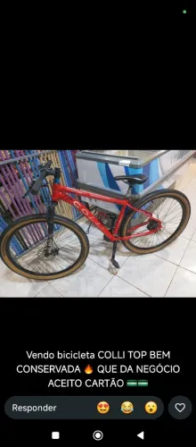 bicicleta colli aceito cartão faço negócio