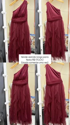 Vestido Longo Marsala