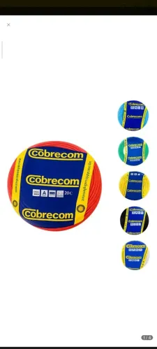 Fio Cobrecom Flexivel 2,5mm e 4mm 100mt LACRADOS