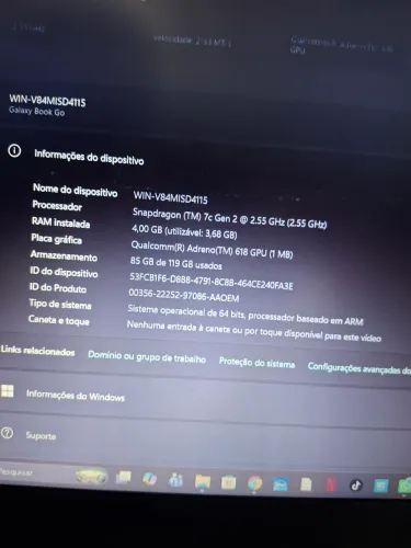 Notebook Samsung Galaxy Book Go