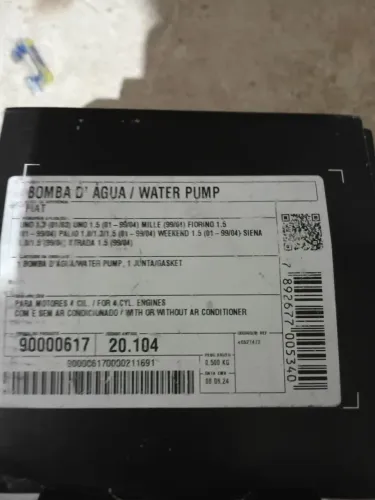 Bomba d'água do uno com polia