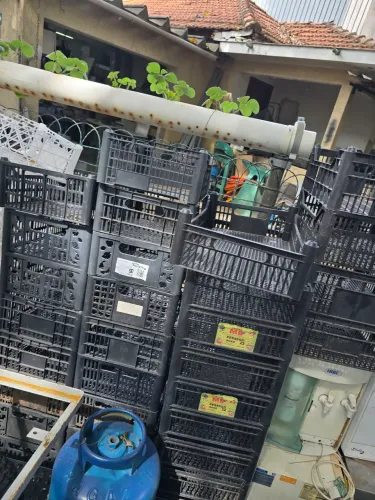 Kit 20.caixas de plastico Organizadora a escolher preta ou branca