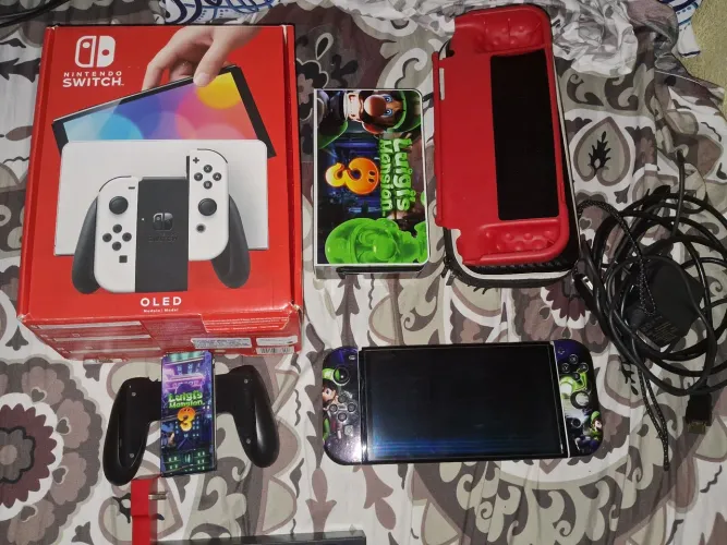 Nintendo switch oled 256 gb desbloqueado em 10 x no cartão