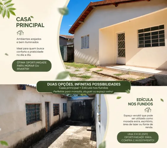 Casa com Edícula à Venda - Álvares Machado/SP | R$ 150.000