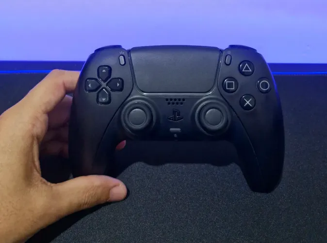 Controle Sony DualSense PS5, PC, Sem Fio, Preto, zerado!