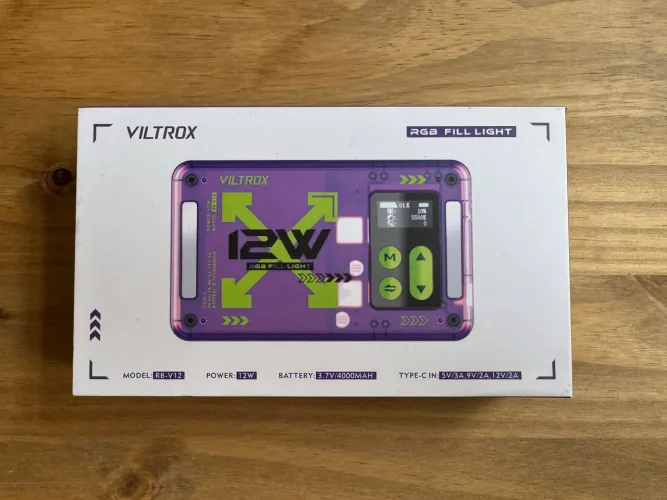 VILTROX Luz de vídeo LED RGB magnética colorida portátil