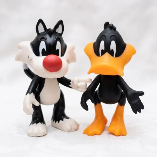 Kit 2 Bonecos Looney Tunes Frajola Patolino Fandom Box