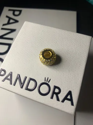 Berloque Pandora Pave Champagne