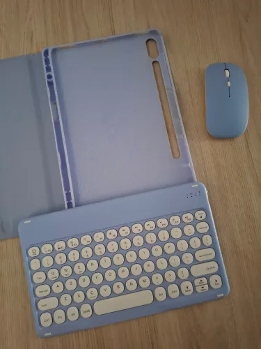 Case com teclado e mouse para TAB S9 FE/S10 FE 