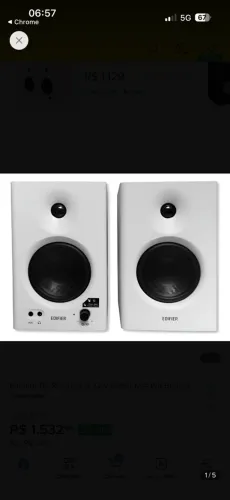 MONITOR EDIFIER MR4 BRANCO