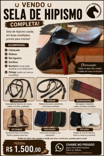 Vendo sela de hipismo 