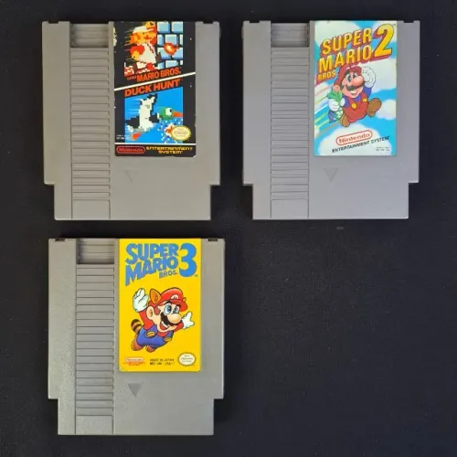 Trilogia Super Mario Bros 1, 2, 3 Original Nes - 8 Bits - Nintendinho
