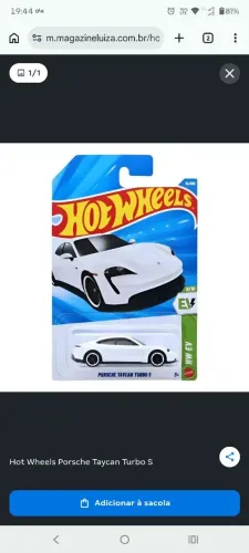 Hotwheels Porsche Taycan Turbo S