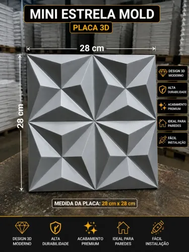 Placas 3D de gesso
