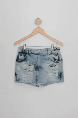 shorts saia zinco feminina azul