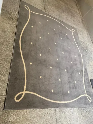 Tapete cinza da TOK STOK 2mX2,5m