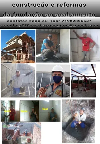 Pedreiro construção e reformas 
