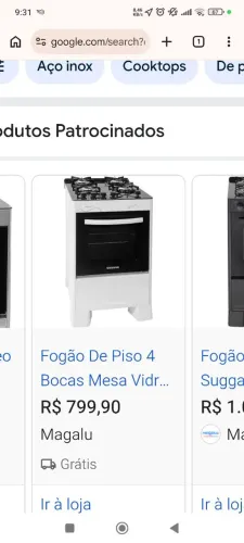 Vendo fogão poucos meses de uso