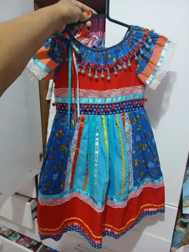 Vestido junino 3 anos