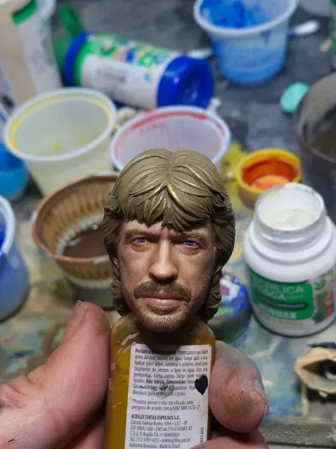 Cabeça figura de ação