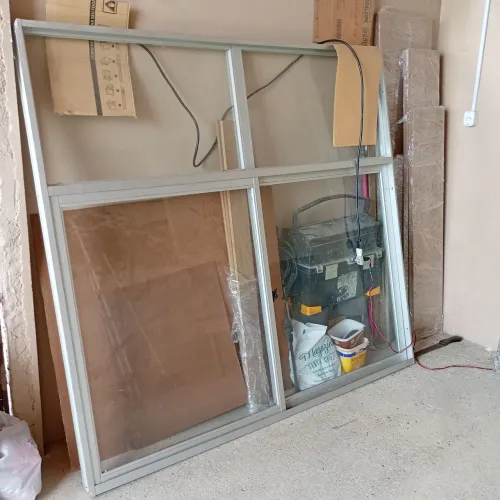 Janelão e  pedra granito 